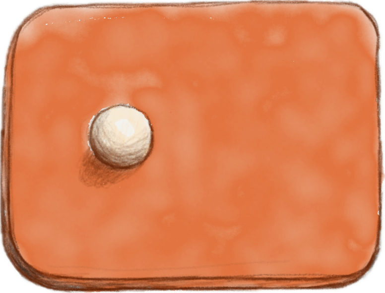 Orange color sketch of the BAATI panel and sphere